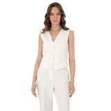 Pierre Cardin Kadın Beyaz Yelek (Dokuma) 50300093-VR013