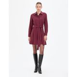 Pierre Cardin Kadın Bordo Comfort Fit Dokuma Elbise 50318786-VR014 - 40