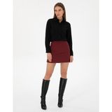 Pierre Cardin Kadın Bordo Dokuma Etek 50318251-VR014 - 38
