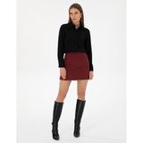 Pierre Cardin Kadın Bordo Etek (Dokuma) 50318251-VR014