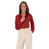 Pierre Cardin Kadın Bordo Gömlek Desenli 50319346-VR014