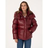 Pierre Cardin Kadın Bordo Oversize Mont 50309064-VR014 - 40