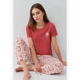 Pierre Cardin Kadın Bordo Pijama Takım