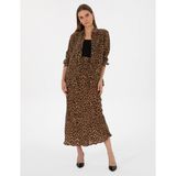 Pierre Cardin Kadın Camel A Kesim Dokuma Etek 50313694-VR015
