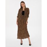 Pierre Cardin Kadın Camel Etek (Dokuma) 50313694-VR015