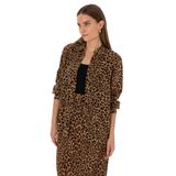 Pierre Cardin Kadın Camel Gömlek Desenli 50313664-VR015