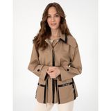Pierre Cardin Kadın Camel Regular Fit Kaban 50306387-VR015 - 36