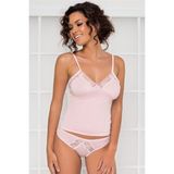 Pierre Cardin Kadın Dantelli Penye Atlet Külot / Kaşkorse Set - 350 Pudra - XL - Renkli