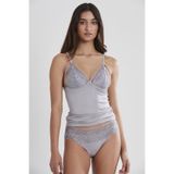 Pierre Cardin Kadın Dantelli Penye Atlet Külot Kaşkorse Set, Royal, S Beden