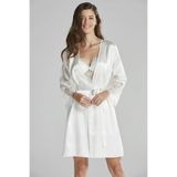 Pierre Cardin Kadın Dantelli Saten Gecelik, 6'lı Set, Ekru, S Beden 6015