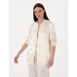Pierre Cardin Kadın Ekru Bluz 50301119-VR019