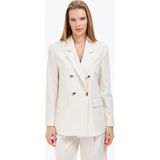Pierre Cardin Kadın Ekru Comfort Fit Ceket 50320338-VR019 - 40 - Dropsuz