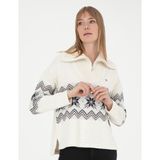 Pierre Cardin Kadın Ekru Comfort Fit Kazak 50280731-VR019 - XL