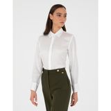 Pierre Cardin Kadın Ekru Comfort Fit Saten Gömlek 50299569-VR019 - 40