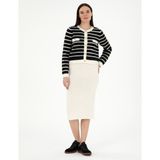 Pierre Cardin Kadın Ekru Loose Fit Triko Etek 50296199-VR019