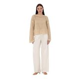 Pierre Cardin Kadın Ekru Pantolon (Kanvas-Chino) 50301267-VR019
