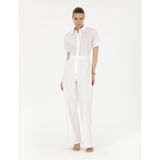 Pierre Cardin Kadın Ekru Tulum Dokuma 50284904-vr019