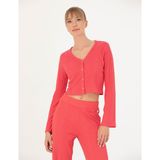 Pierre Cardin Kadın Fuşya Hırka (Örme) 50263591-VR023