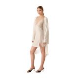 Pierre Cardin Kadın Gecelik, Ekru, S Beden,%82 Polyamide%18 Elastane