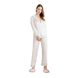 Pierre Cardin Kadın Gecelik, Ekru, Saten, Dantelli, Straplez, XL Beden