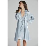 Pierre Cardin Kadın Giyim Gecelik Pierre Cardin 6965 Saten 6li Set Ekru