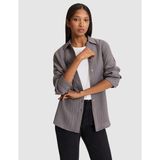 Pierre Cardin Kadın Gri Comfort Fit Uzun Kollu Gömlek 50328655-VR024 - 42