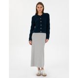 Pierre Cardin Kadın Gri Melanj A Kesim Triko Etek 50311060-VR086 - XL