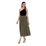 Pierre Cardin Kadın Haki Etek (Dokuma) 50301213-VR027