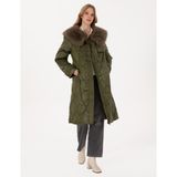 Pierre Cardin Kadın Haki Regular Fit Kaban 50308946-VR027 - 38