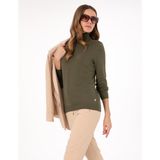Pierre Cardin Kadın Haki Slim Fit Balıkçı Yaka Basic Kazak 50300786-VR027