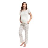 Pierre Cardin Kadın Hamile Pijama Takımı, Krem, M Beden