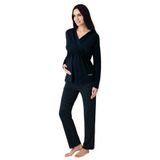 Pierre Cardin Kadın Hamile Pijama Takımı, Lacivert, S Beden
