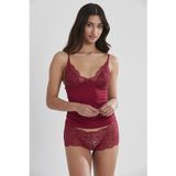 Pierre Cardin Kadın İç Çamaşırı Takımı, Penye Atlet Külot, Bordo, S Beden
