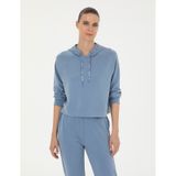 Pierre Cardin Kadın İndigo Sweatshirt 50283339-vr028