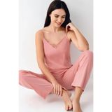 Pierre Cardin Kadın İp Askılı Kısa Gecelik Pijama Takımı, Pembe, S Beden