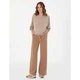 Pierre Cardin Kadın Kahverengi Flare Fit Eşofman Altı 50301423-VR029 - S