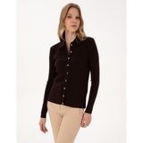 Pierre Cardin Kadın Kahverengi Hırka (Triko) 50316338-VR029