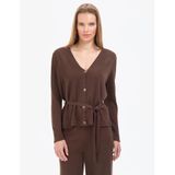 Pierre Cardin Kadın Kahverengi Hırka (Triko) 50324028-VR029
