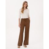 Pierre Cardin Kadın Kahverengi Loose Fit Kanvas Pantolon 50318198-VR029 - Dropsuz - 38