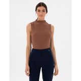 Pierre Cardin Kadın Kahverengi Slim Fit Örme Bluz 50301493-VR029