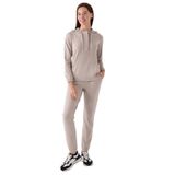 Pierre Cardin Kadın Kapüşonlu Pijama Takımı, Kahverengi, L Beden