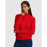 Pierre Cardin Kadın Kırmızı Slim Fit Basic Kazak 50331311-VR030
