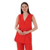 Pierre Cardin Kadın Kırmızı Yelek (Dokuma) 50299984-VR030