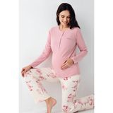 Pierre Cardin Kadın Kışlık Regular Fit Pembe Pijama Takımı PC9059-S-V1