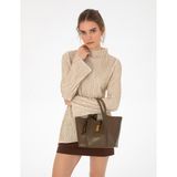 Pierre Cardin Kadın Koyu Vizon Omuz Çantası 50321709-VR241