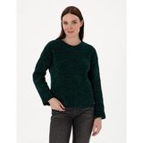 Pierre Cardin Kadın Koyu Yeşil Oversize Kazak 50290610-VR079