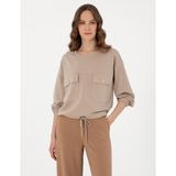Pierre Cardin Kadın Kum Comfort Fit Sweatshirt 50301327-VR085