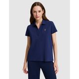 Pierre Cardin Kadın Lacivert A Kesim Comfort Polo Yaka Basic Tişört 50325465-VR033 - XL