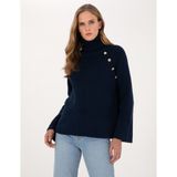 Pierre Cardin Kadın Lacivert Comfort Fit Balıkçı Yaka Kazak 50310923-VR033 - XS