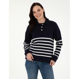 Pierre Cardin Kadın Lacivert Comfort Fit Kazak 50300147-VR033 - XL